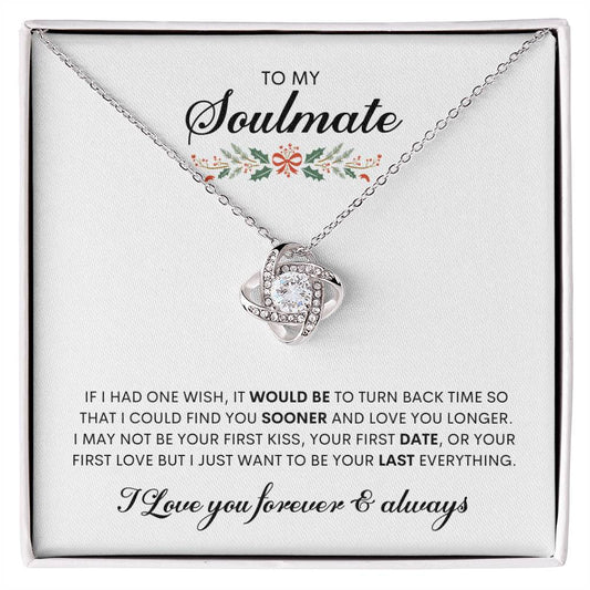 To My Soulmate | Love Knot Necklace
